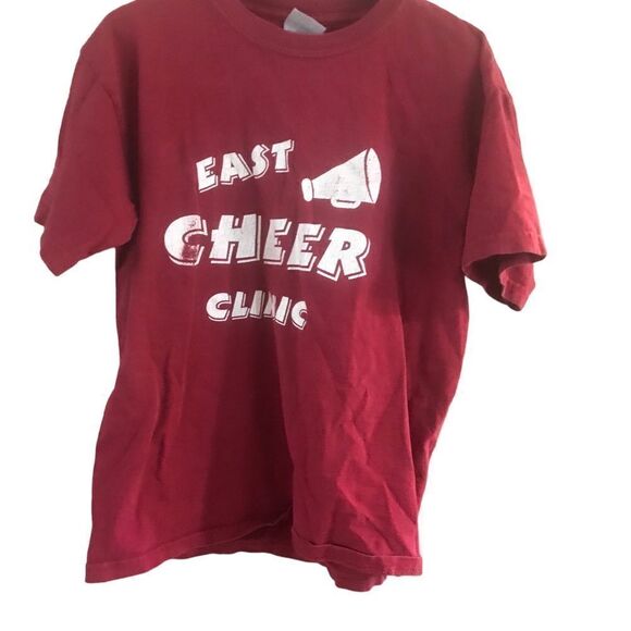 Gildan Youth Medium Graphic Short Sleeve Red Top - Picture 1 of 6